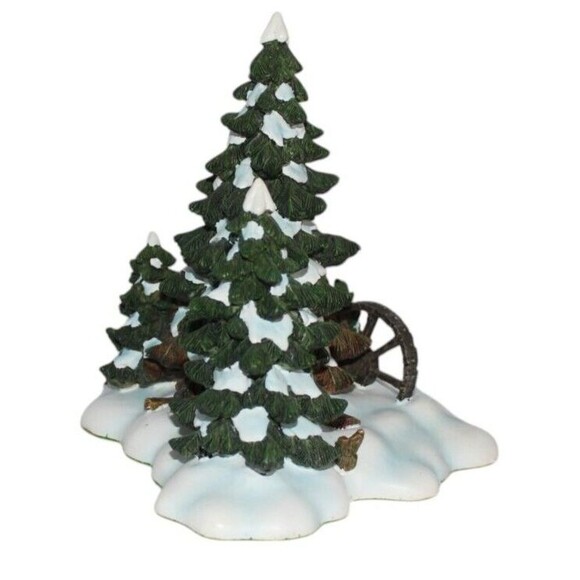 Dept  56 Wagonwheel Pine Grove Orig Box Village Accessories #52617 - Picture 5 of 8